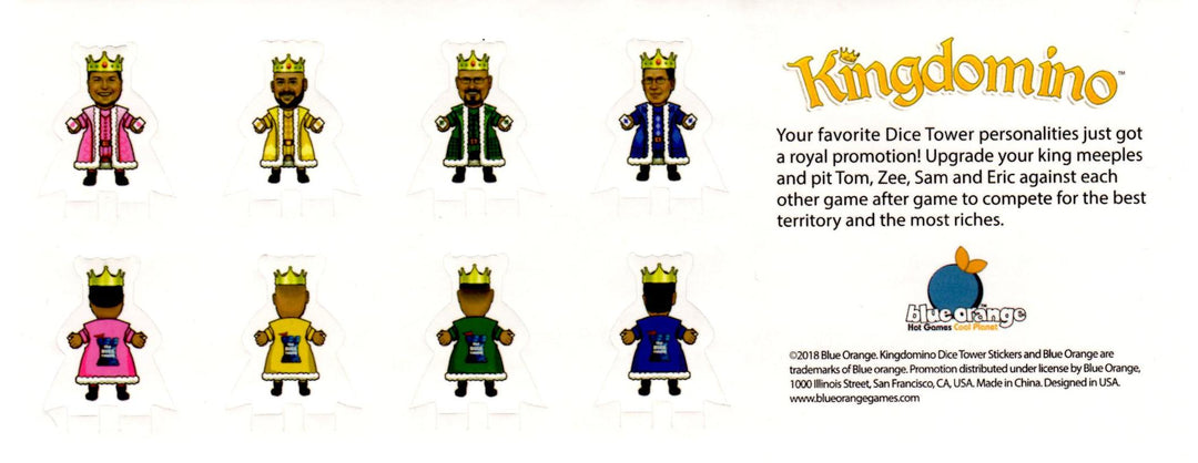 Kingdomino: Stickers for use with the board game K, Kingdomino, sold at the BoardGameGeek Store