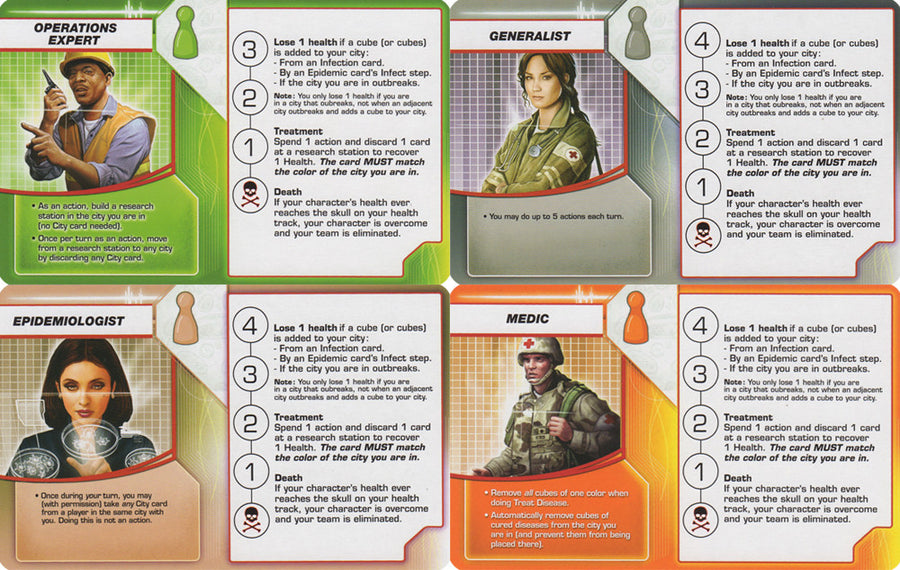 Pandemic: Promo Roles for use with the board game P, Pandemic, Spring Sale, sold at the BoardGameGeek Store