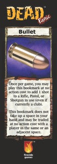 Dead Panic: Bullet Bookmark for use with the board game D, Dead Panic, sold at the BoardGameGeek Store