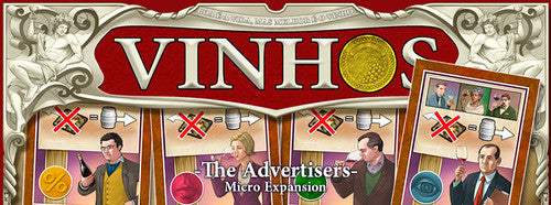 Vinhos: The Advertisers for use with the board game Spring Sale, V, Vinhos, sold at the BoardGameGeek Store