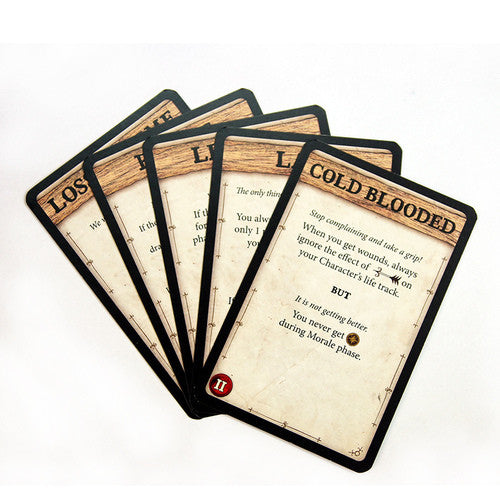 Robinson Crusoe: Adventure on the Cursed Island – Trait Cards II for use with the board game R, Robinson Crusoe, Spring Sale, sold at the BoardGameGeek Store