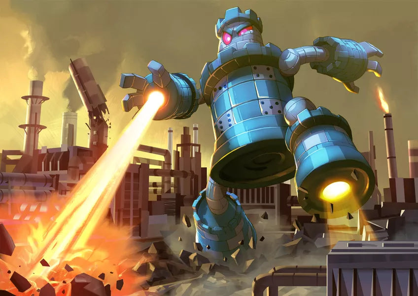 King of Tokyo/King of New York: Iron Rook for use with the board game K, King of New York, King of Tokyo, sold at the BoardGameGeek Store