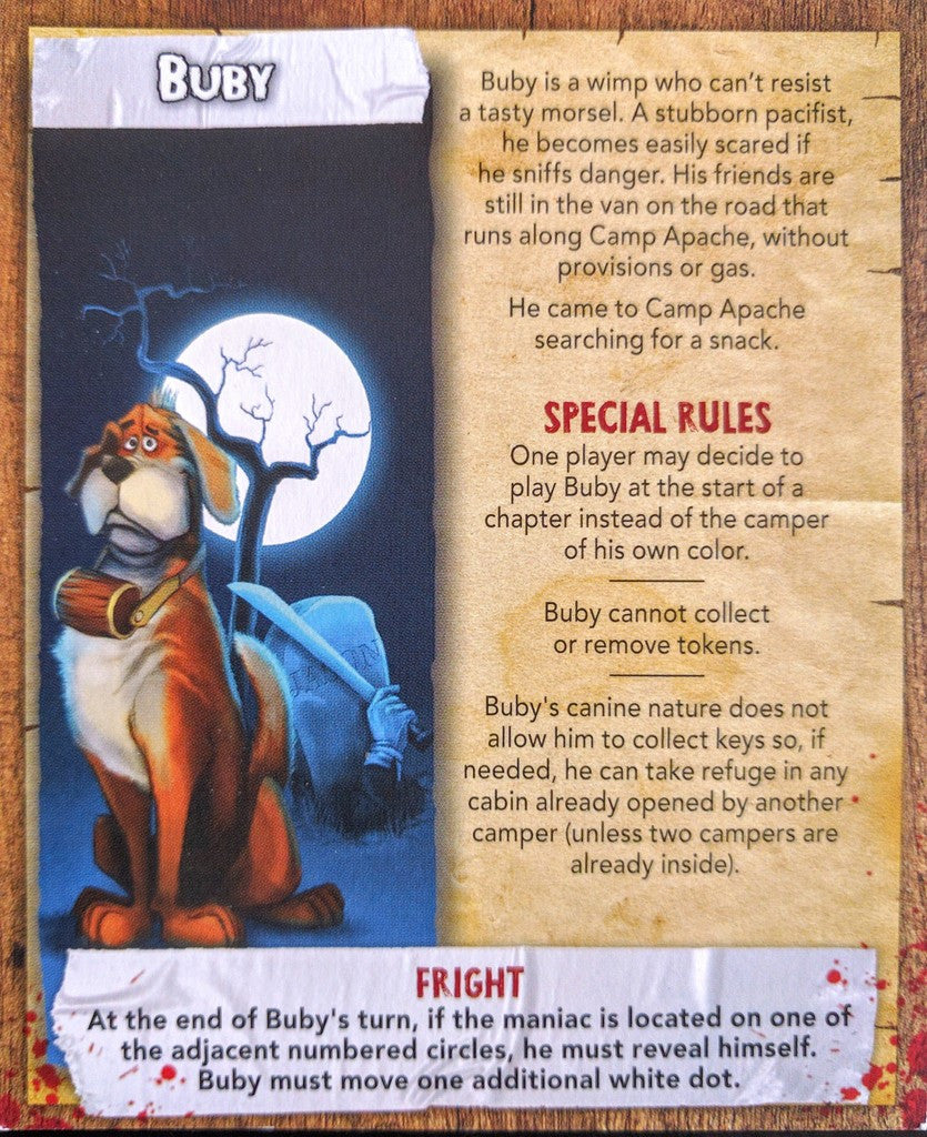 Last Friday: Buby for use with the board game L, Last Friday, sold at the BoardGameGeek Store