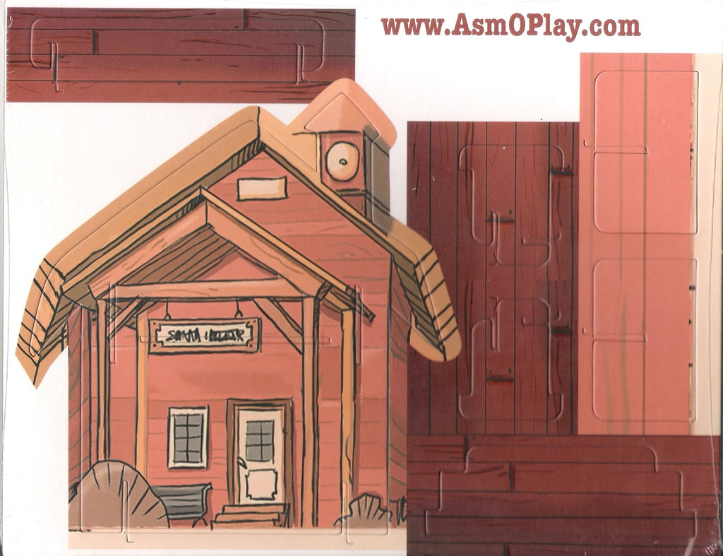 Colt Express: Train Station Terrain Piece for use with the board game C, Colt Express, sold at the BoardGameGeek Store