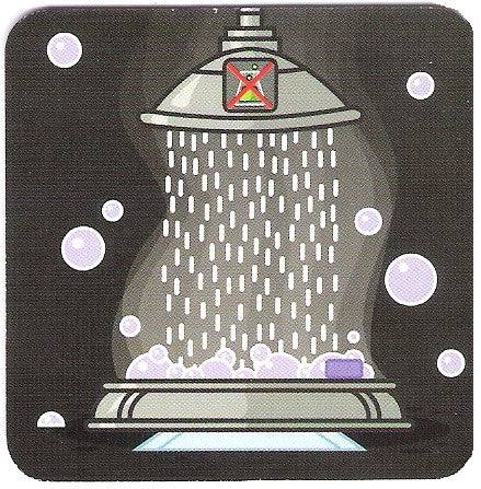 Panic Lab: Shower for use with the board game P, Panic Lab, sold at the BoardGameGeek Store