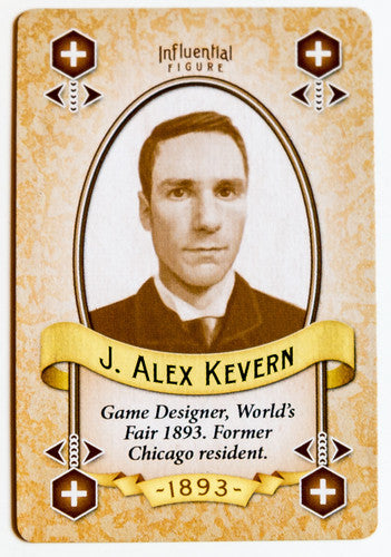 World's Fair 1893: J. Alex Kevern Promo Card for use with the board game Spring Sale, W, World's Fair 1893, sold at the BoardGameGeek Store