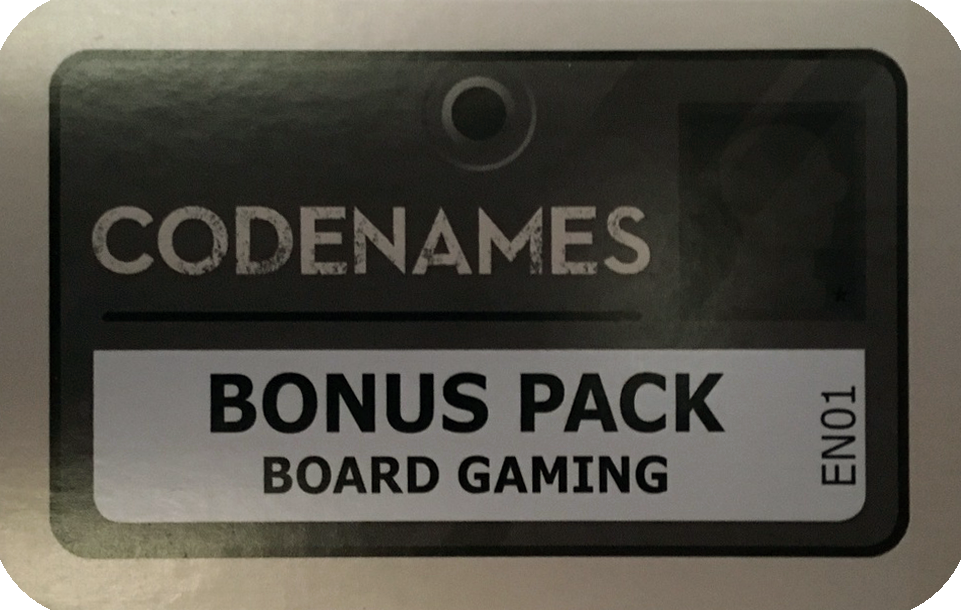 Codenames: Bonus Pack – Board Gaming for use with the board game C, Codenames, sold at the BoardGameGeek Store