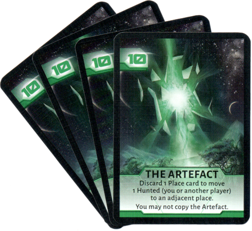 Not Alone: The Green Artefact Promo for use with the board game N, Not Alone, Spring Sale, sold at the BoardGameGeek Store