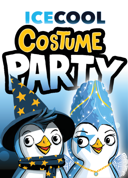ICECOOL: Costume Party for use with the board game I, ICECOOl, Spring Sale, sold at the BoardGameGeek Store