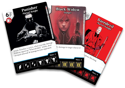 Marvel Dice Masters: Marvel Knights Promo Cards for use with the board game M, Marvel Dice Masters, sold at the BoardGameGeek Store
