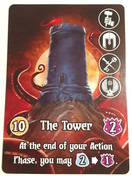 Valeria: Card Kingdoms – The Tower for use with the board game The Dice Tower, V, Valeria, sold at the BoardGameGeek Store