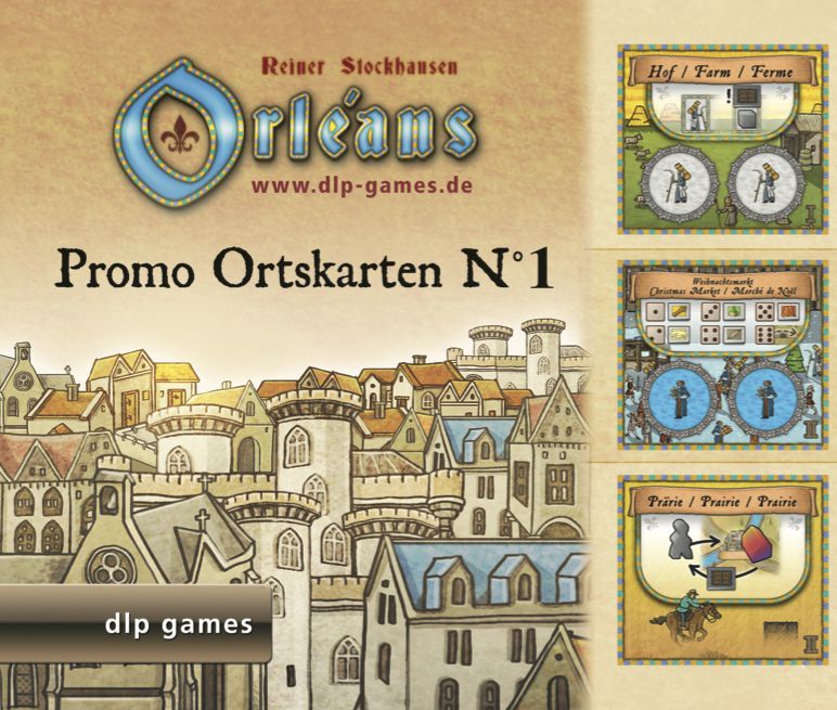 Orléans: Promo Ortskarten N°1 for use with the board game O, Orleans, sold at the BoardGameGeek Store