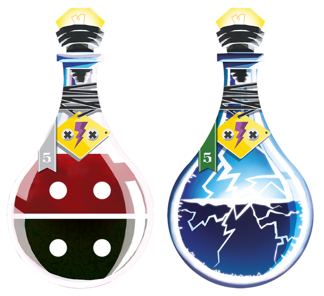 Potion Explosion: Fulminating Potions for use with the board game P, Potion Explosion, sold at the BoardGameGeek Store