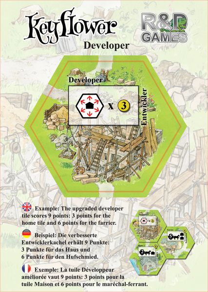 Keyflower: Developer for use with the board game K, Keyflower, Spring Sale, sold at the BoardGameGeek Store