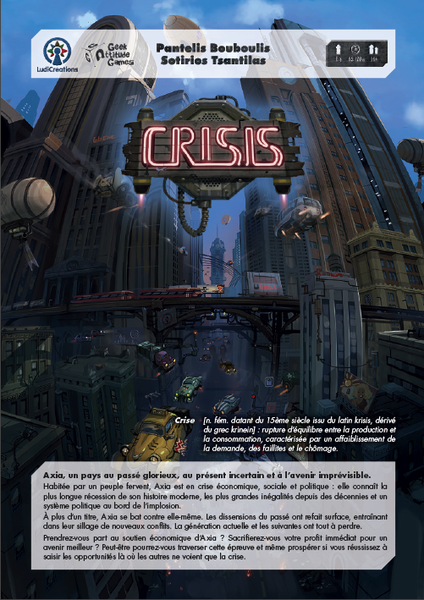 Crisis for use with the board game Crisis, sold at the BoardGameGeek Store