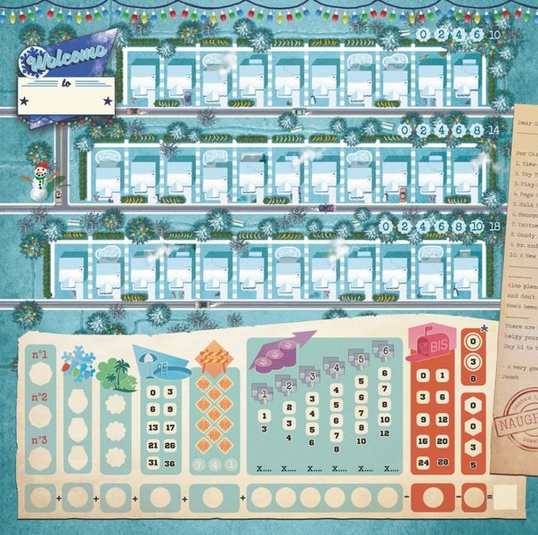 Welcome To...Winter Thematic Neighborhood for use with the board game Spring Sale, W, Welcome To . . ., sold at the BoardGameGeek Store