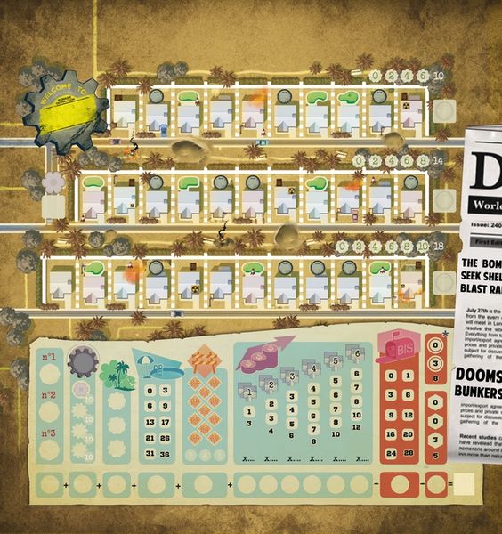 Welcome To...Doomsday Thematic Neighborhood for use with the board game Spring Sale, W, Welcome To . . ., sold at the BoardGameGeek Store