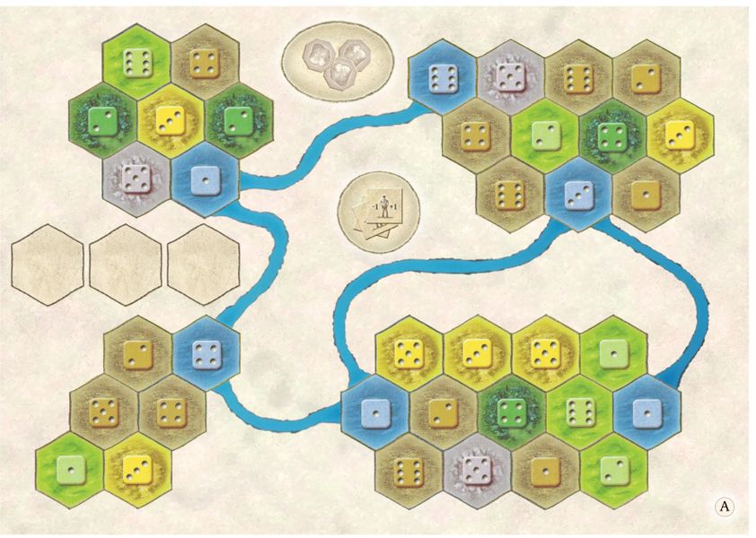 Castles of Burgundy: 10th Expansion - Solo Board for use with the board game C, Castles of Burgundy, Spring Sale, sold at the BoardGameGeek Store