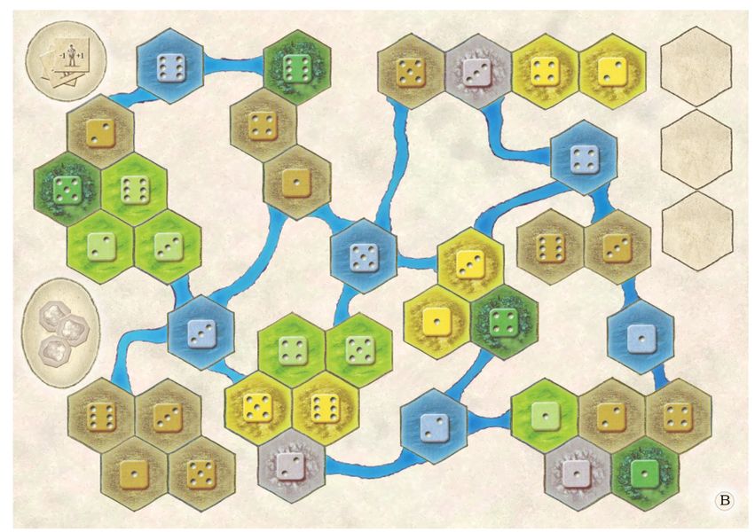 Castles of Burgundy: 10th Expansion - Solo Board for use with the board game C, Castles of Burgundy, Spring Sale, sold at the BoardGameGeek Store