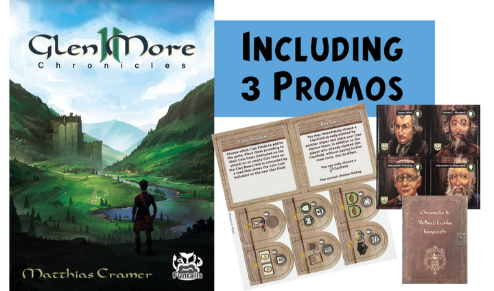 Glen More II: Chronicles - Mega Bundle for use with the board game Glen More II, sold at the BoardGameGeek Store