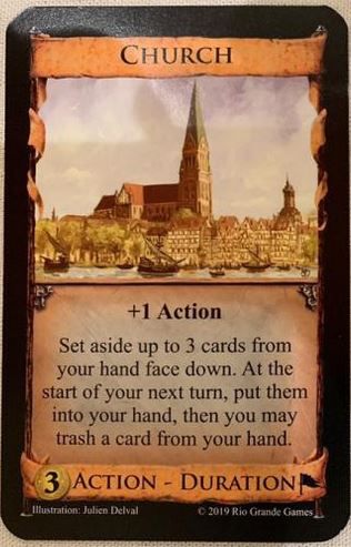 Dominion: Church for use with the board game D, Dominion, sold at the BoardGameGeek Store