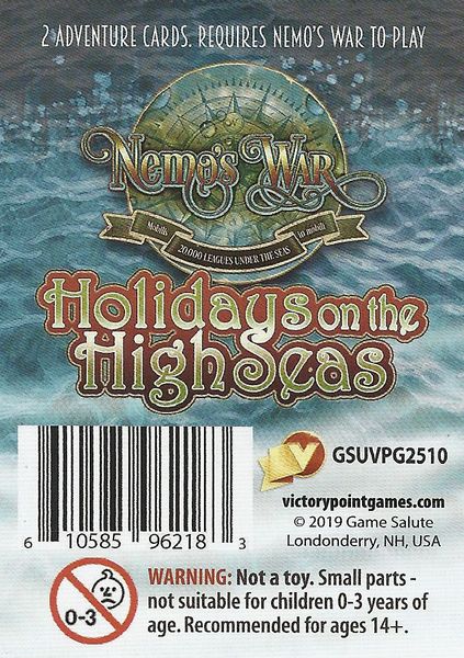 Nemo's War: Holidays on the High Seas for use with the board game N, Nemo's War, Spring Sale, sold at the BoardGameGeek Store