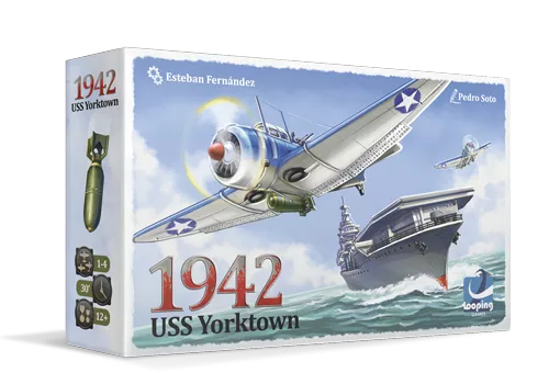 3D image of the game box 1942: USS Yorktown