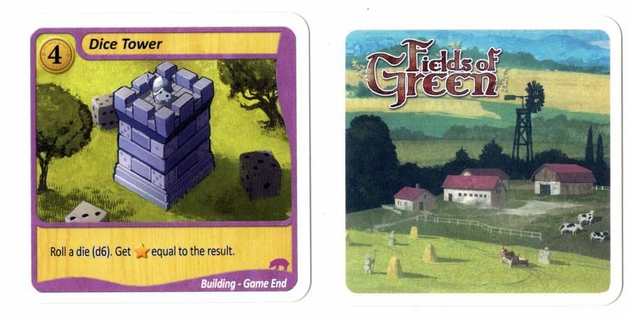 Fields of Green: Dice Tower for use with the board game F, Fields of Green, sold at the BoardGameGeek Store