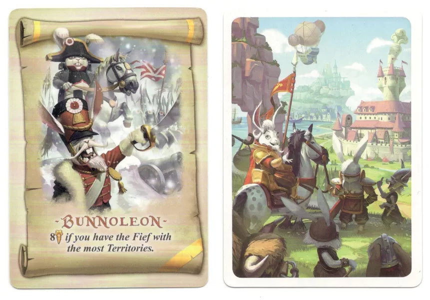 Bunny Kingdom: Bunnoleon Promo Card for use with the board game B, Bunny Kingdom, sold at the BoardGameGeek Store