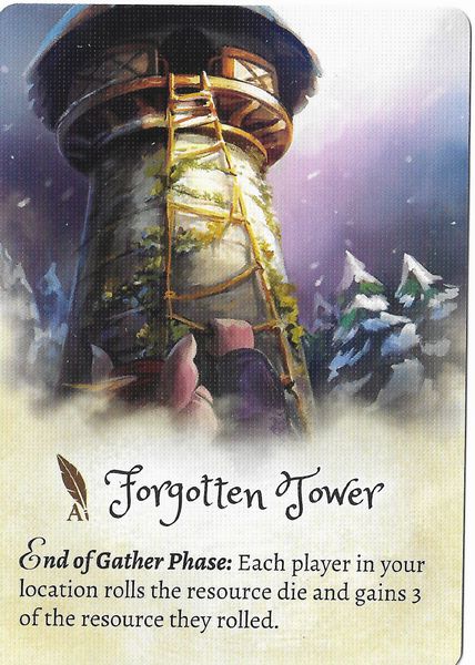 Grimm Forest, The: Forgotten Tower Promo Card for use with the board game G, Grimm Forest, sold at the BoardGameGeek Store