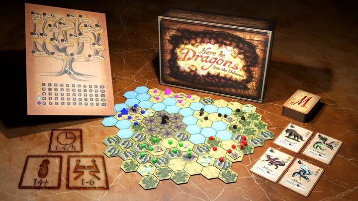 Here Be Dragons: Into the Unknown for use with the board game Here Be Dragons, sold at the BoardGameGeek Store