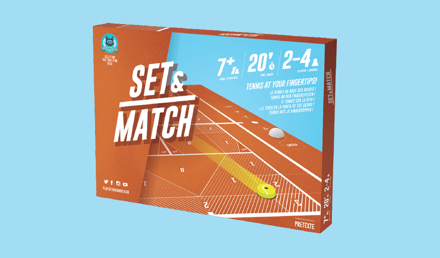 Set & Match for use with the board game Set & Match, sold at the BoardGameGeek Store