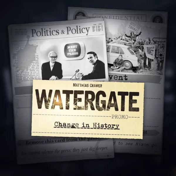 Watergate: Change in History for use with the board game W, Watergate, sold at the BoardGameGeek Store