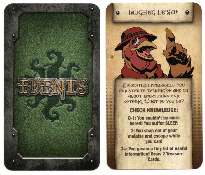 Wander: The Cult of Barnacle Bay – Laughing Le'Sav Promo Card for use with the board game W, Wander: The Cult of Barnacle Bay, sold at the BoardGameGeek Store