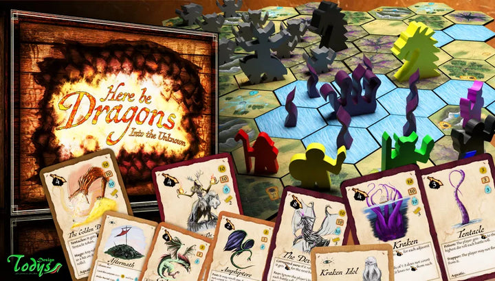 Here Be Dragons: Into the Unknown for use with the board game Here Be Dragons, sold at the BoardGameGeek Store