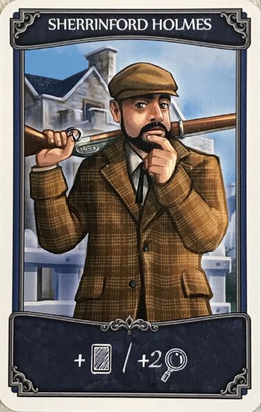 Holmes: Sherlock & Mycroft – Sherrinford Holmes Promo Card for use with the board game H, Holmes: Sherlock & Mycroft, sold at the BoardGameGeek Store