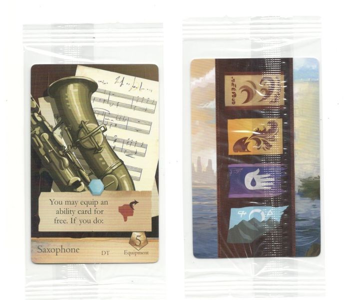 Sleeping Gods: Saxophone Promo Card for use with the board game S, Sleeping Gods, sold at the BoardGameGeek Store
