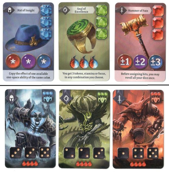 Sanctum: Dice Tower 2020 Promo Cards for use with the board game S, Sanctum, sold at the BoardGameGeek Store