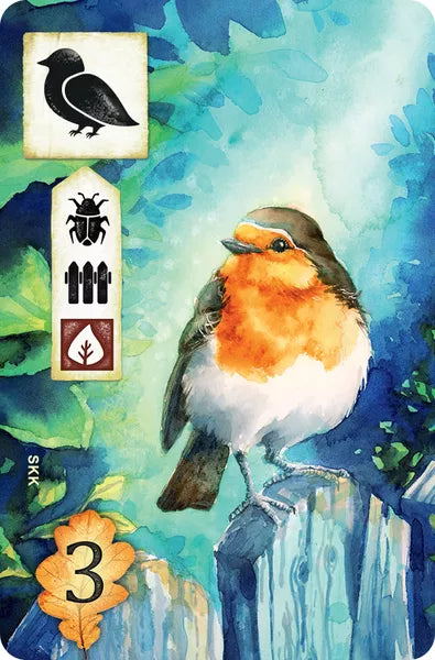 Meadow: Robin Promo Card for use with the board game M, Meadow, sold at the BoardGameGeek Store