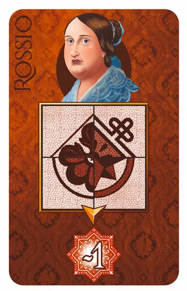 Rossio: Queen D. Maria II Promo Card for use with the board game R, Rossio, sold at the BoardGameGeek Store