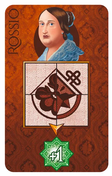 Rossio: Queen D. Maria II Promo Card for use with the board game R, Rossio, sold at the BoardGameGeek Store