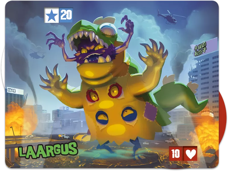 King of Tokyo/King of New York: Laargus Promo Monster for use with the board game K, King of New York, King of Tokyo, sold at the BoardGameGeek Store