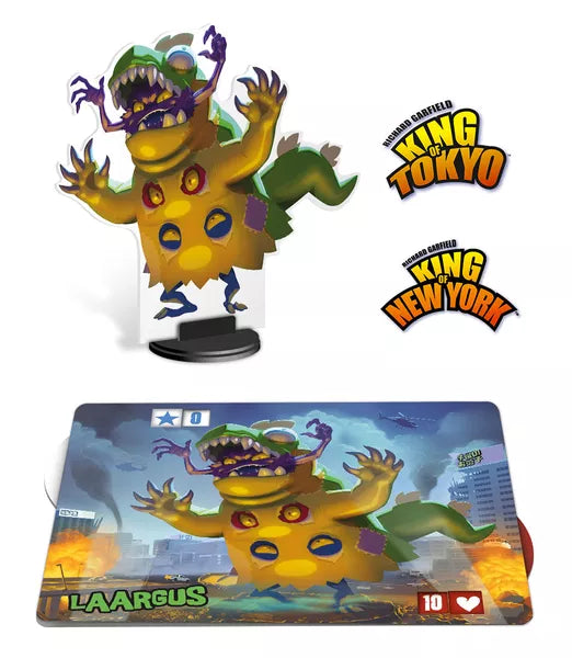 King of Tokyo/King of New York: Laargus Promo Monster for use with the board game K, King of New York, King of Tokyo, sold at the BoardGameGeek Store