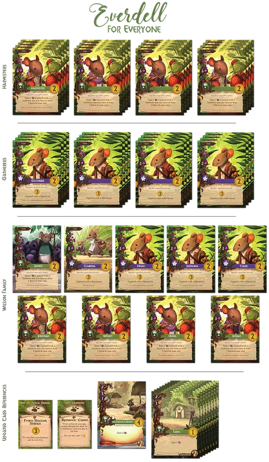 Everdell: Everdell for Everyone for use with the board game E, Everdell, sold at the BoardGameGeek Store