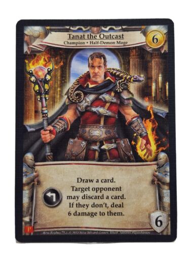 Hero Realms: Tanat the Outcast Promo Card for use with the board game H, Hero Realms, sold at the BoardGameGeek Store